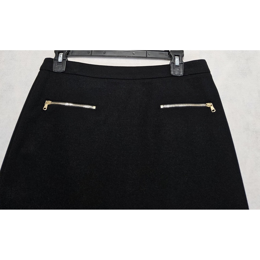 Talbots Skirt Sz 4 Black Stretch Pencil Knee Length Pockets Ponte Office Career - Picture 2 of 5